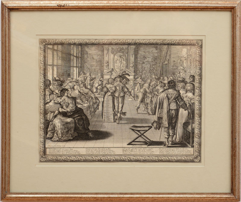 Appraisal: ABRAHAM BOSSE - LE BAL THE BALL Etching on paper