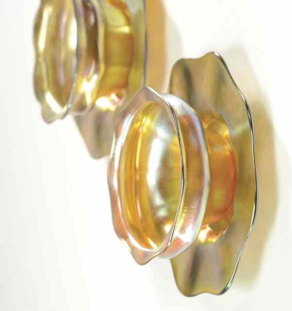 Appraisal: TWO SETS OF L C TIFFANY ART GLASS FINGER BOWLS