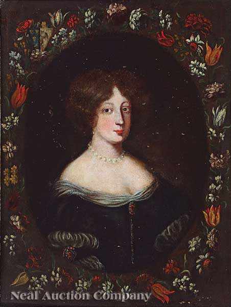 Appraisal: English School late th c Portrait of a Lady Surrounded