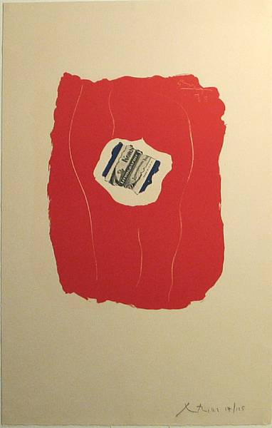 Appraisal: Robert Motherwell American - Tricolor B a Color offset lithograph