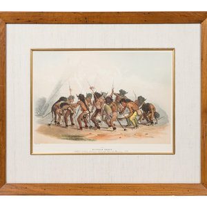 Appraisal: George Catlin American - Buffalo Dance Plate O Jib Be