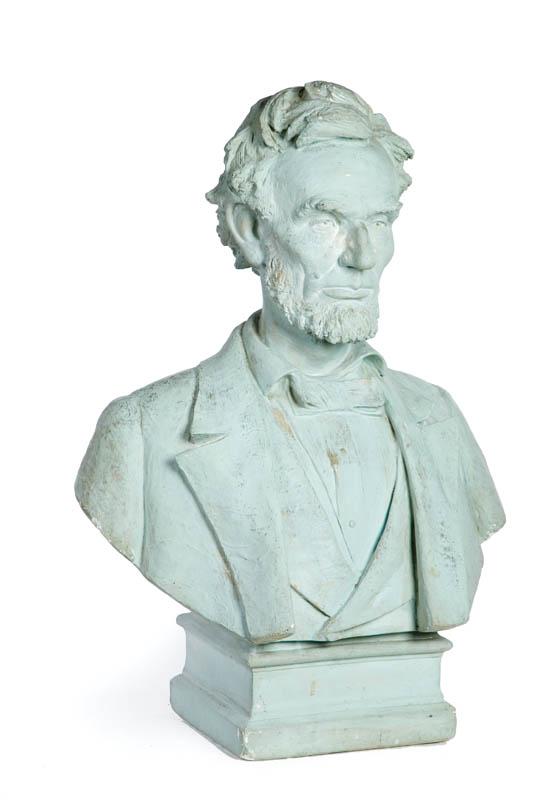 Appraisal: BUST OF ABRAHAM LINCOLN American late th century cast plaster