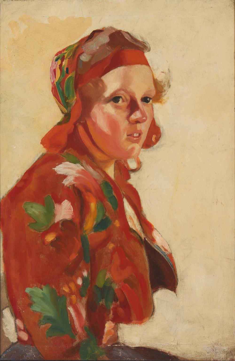 Appraisal: After Anders Zorn - Swedish Peasant Girl Floda Kullan Oil