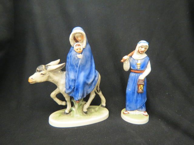 Appraisal: Goebel Figurines of Mary Infant Jesusand a donkey Joseph beside