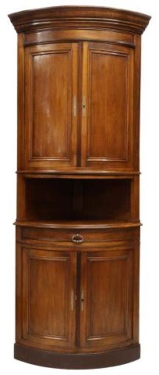 Appraisal: French Louis Philippe period walnut corner cabinet mid th c