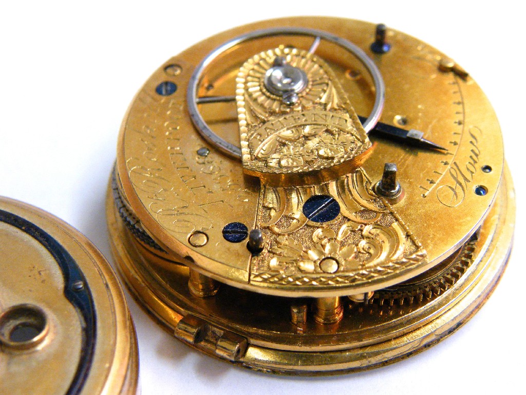 Appraisal: Robert Roskell - Liverpool fusee rack lever pocket watch movement