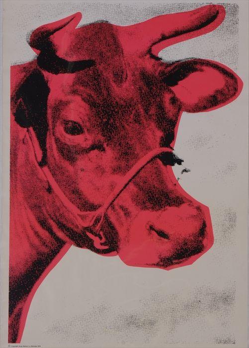 Appraisal: ANDY WARHOL - COW WALLPAPER PANEL Screenprint stamped on verso