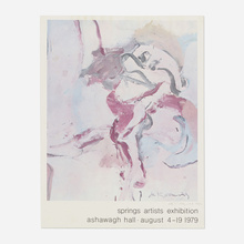 Appraisal: Willem de Kooning SPRING ARTIST EXHIBITION ASHAWAGH HALL offset lithograph