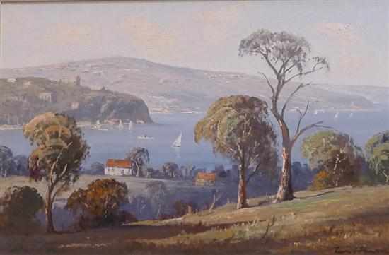 Appraisal: LEON HANSEN CLONTARF FROM SEAFORTH - SYDNEY OIL ON CANVAS