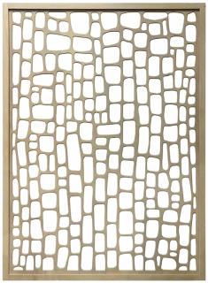 Appraisal: Modern scroll carved room divider in the manner of American