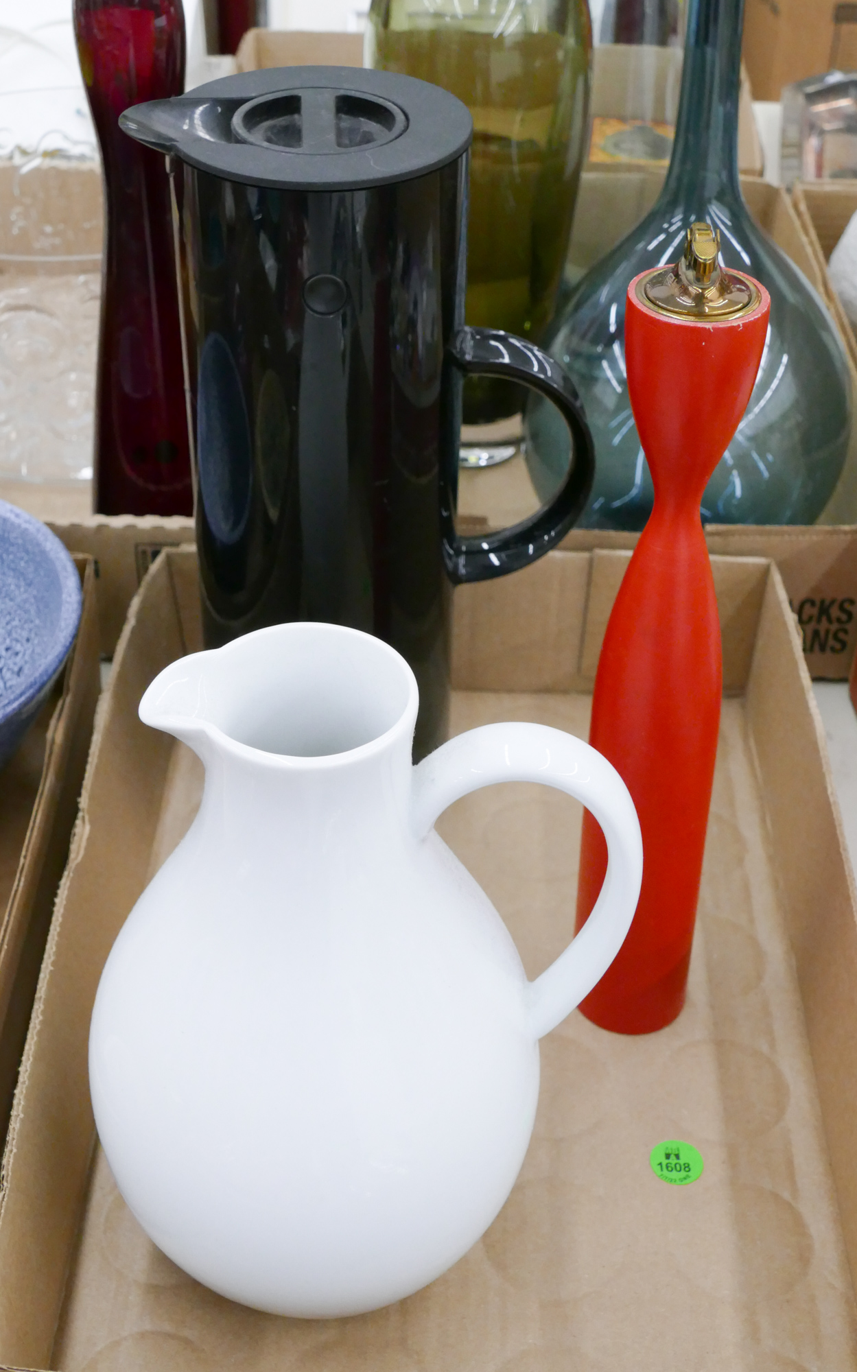 Appraisal: Box Mid Century Pitchers and Lighter