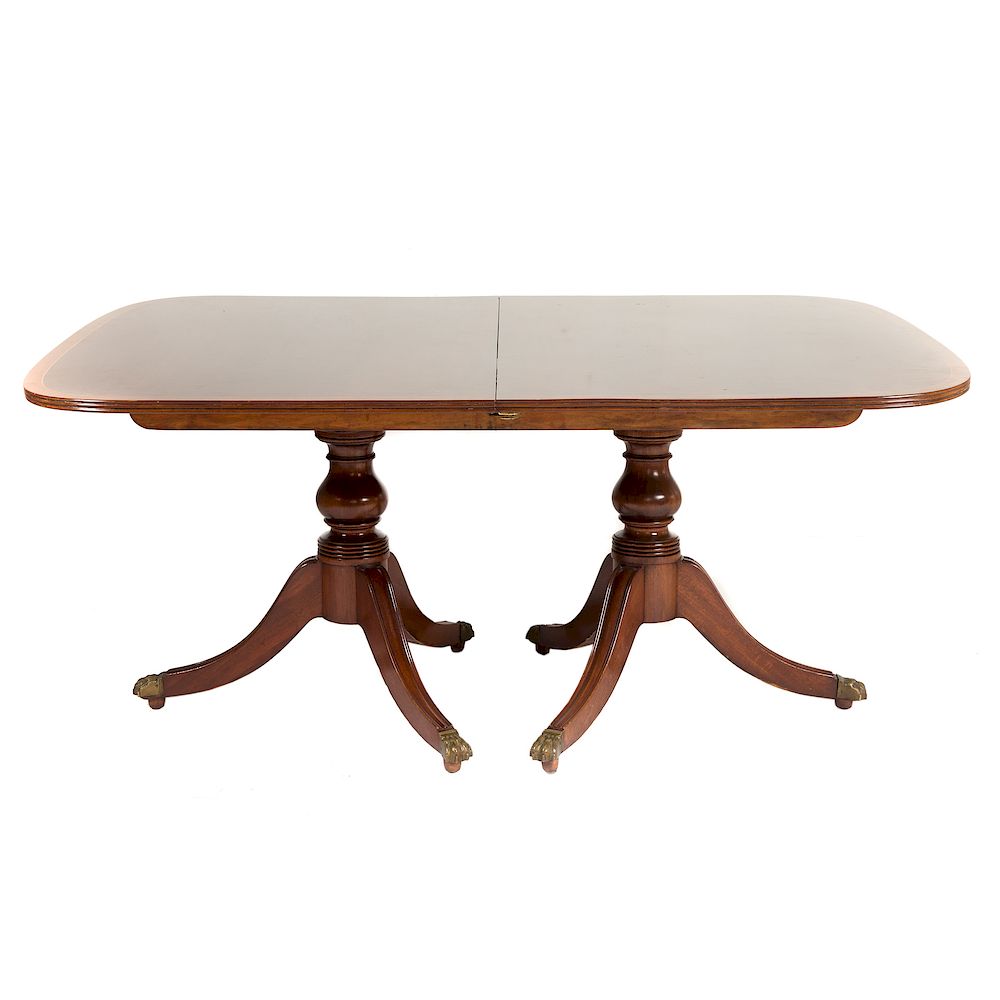 Appraisal: Potthast George III Style Mahogany Dining Table Potthast Bros Baltimore