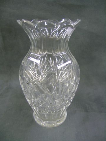 Appraisal: Tall Waterford Crystal clear vase small manufacturing flaw on neck