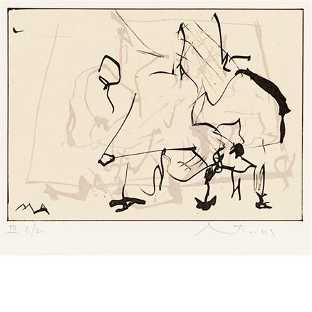 Appraisal: Robert Motherwell UNTITLED STATE III Lithograph Estimate -