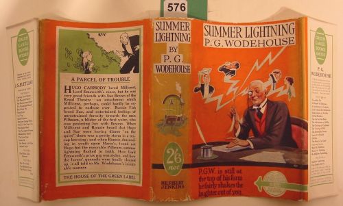 Appraisal: WODEHOUSE P G Summer Lightning vo orange cloth stamped in