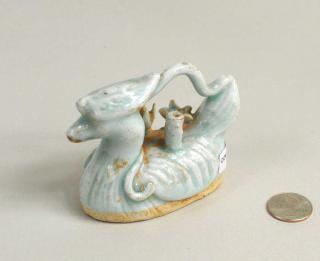 Appraisal: Chinese Porcelain Song Dynasty Celadon Dropper Chinese porcelain Song Dynasty