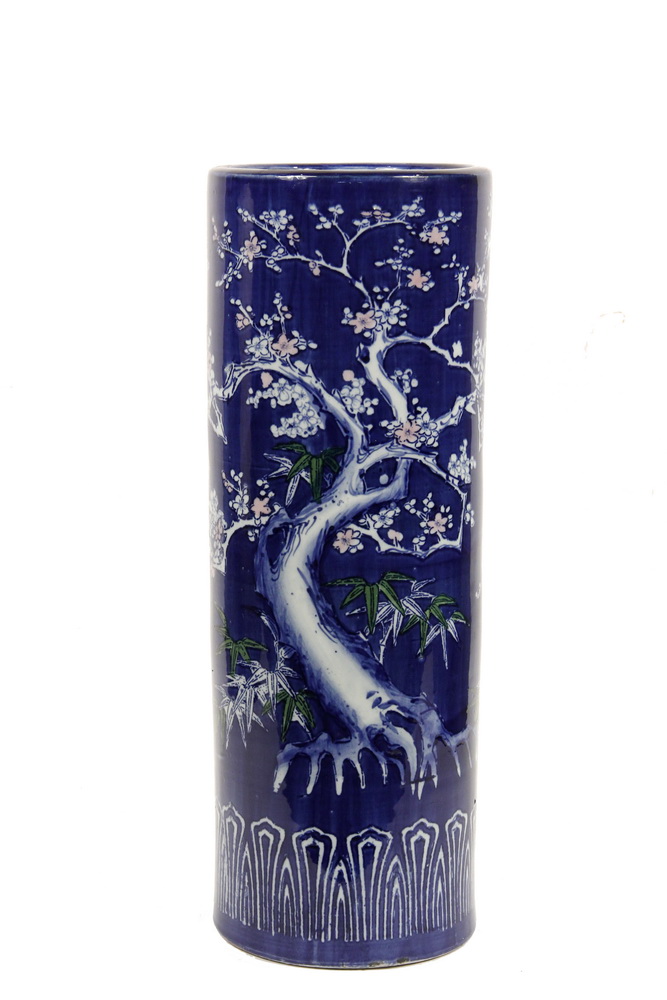 Appraisal: CHINESE PORCELAIN UMBRELLA STAND - Cylindrical Hall Stand mid th