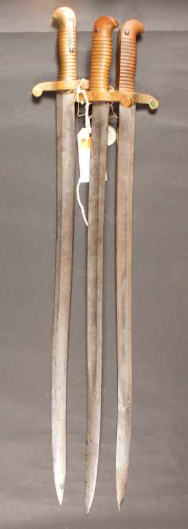 Appraisal: Three bayonets two marked '' '' and one unmarked all