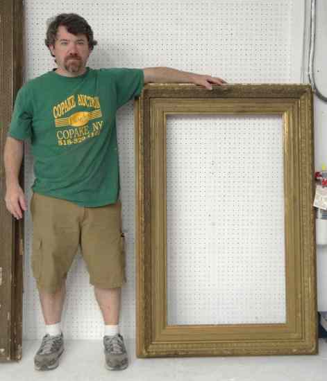 Appraisal: Large Victorian frame Takes a '' x '' picture ''