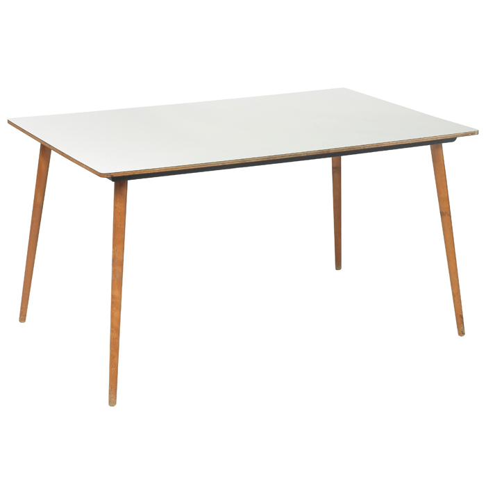 Appraisal: Charles Ray Eames DTW- dining table by Herman Miller white