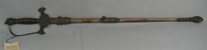 Appraisal: Lodge sword inscribed W A Bonham long Estimate -