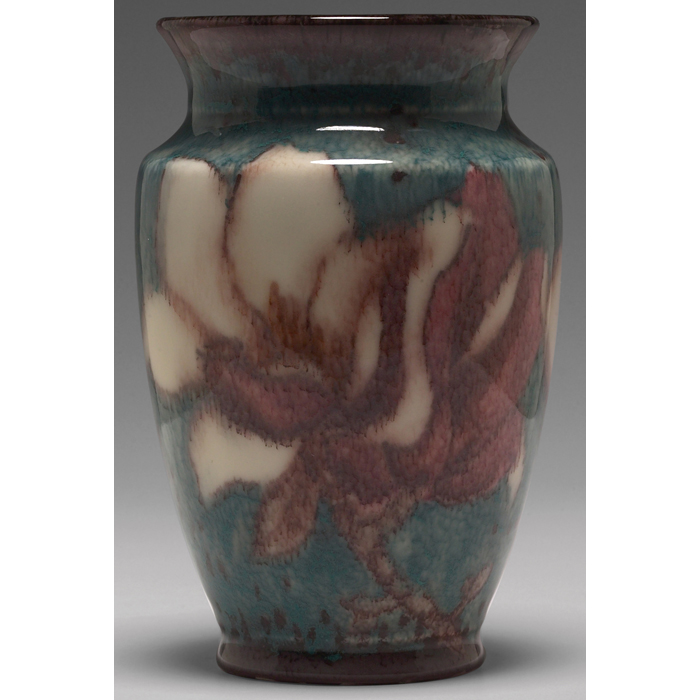 Appraisal: Fine Rookwood vase Hi-glaze with a bold magnolia design executed