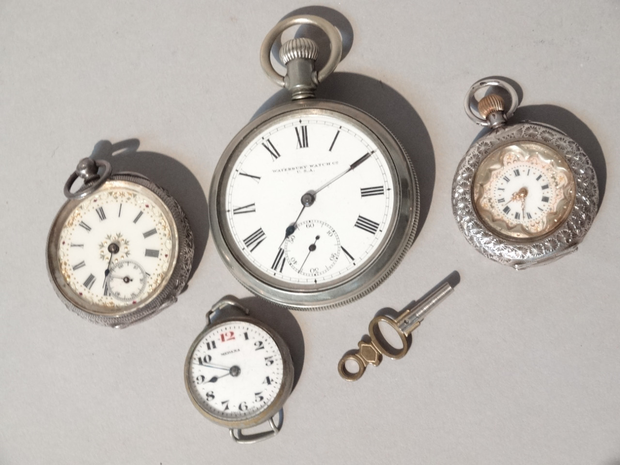 Appraisal: Various pocket watches etc to include a fob watch the