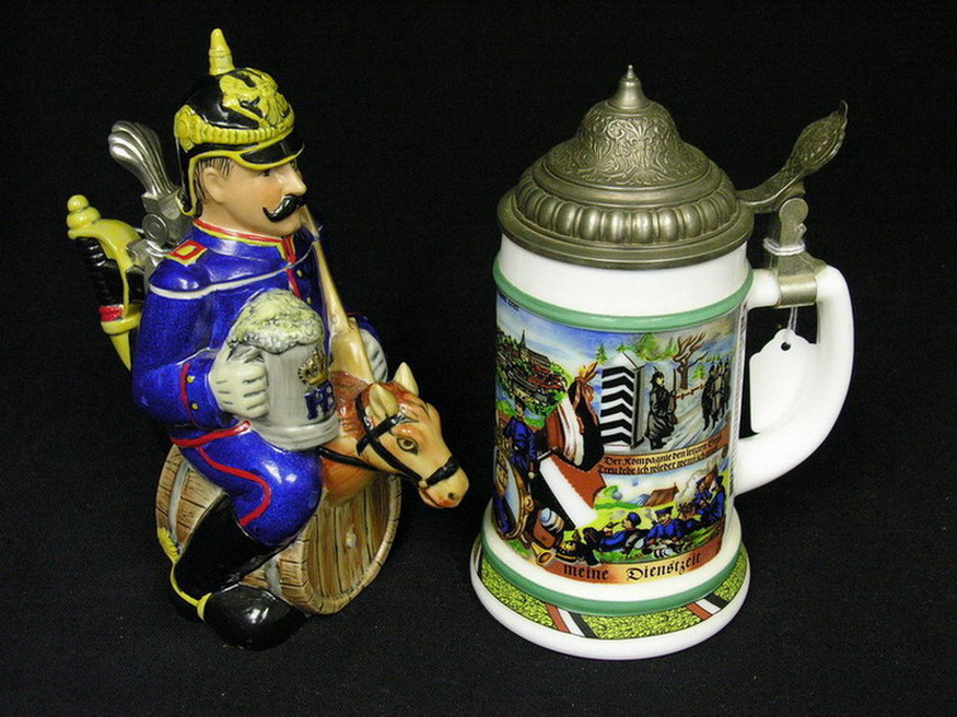 Appraisal: PAIR GERMAN STEINS Size and