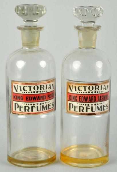 Appraisal: Lot of Early Perfume Bottles Description Late s Made for