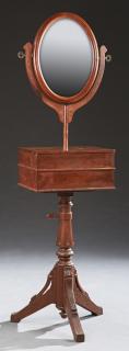 Appraisal: American Eastlake Carved Walnut Shaving Stand lat American Eastlake Carved