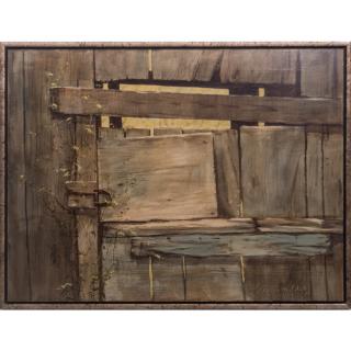 Appraisal: Marc Moon - The Gate Acrylic on masonite Signed lower