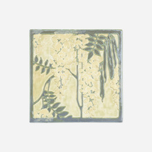 Appraisal: Adelaide Robineau RARE WISTERIA TILE USA c carved and glazed