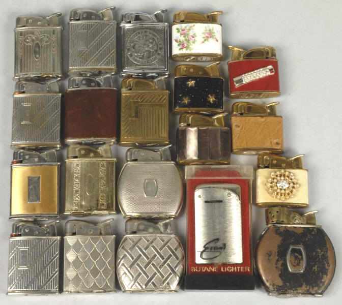 Appraisal: Lot of Approximately Evans Lighters Condition Good Size Largest -