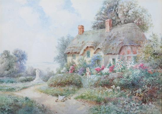 Appraisal: THOMAS NOELSMITH English th century COTTAGE IN THE SPRINGTIME signed