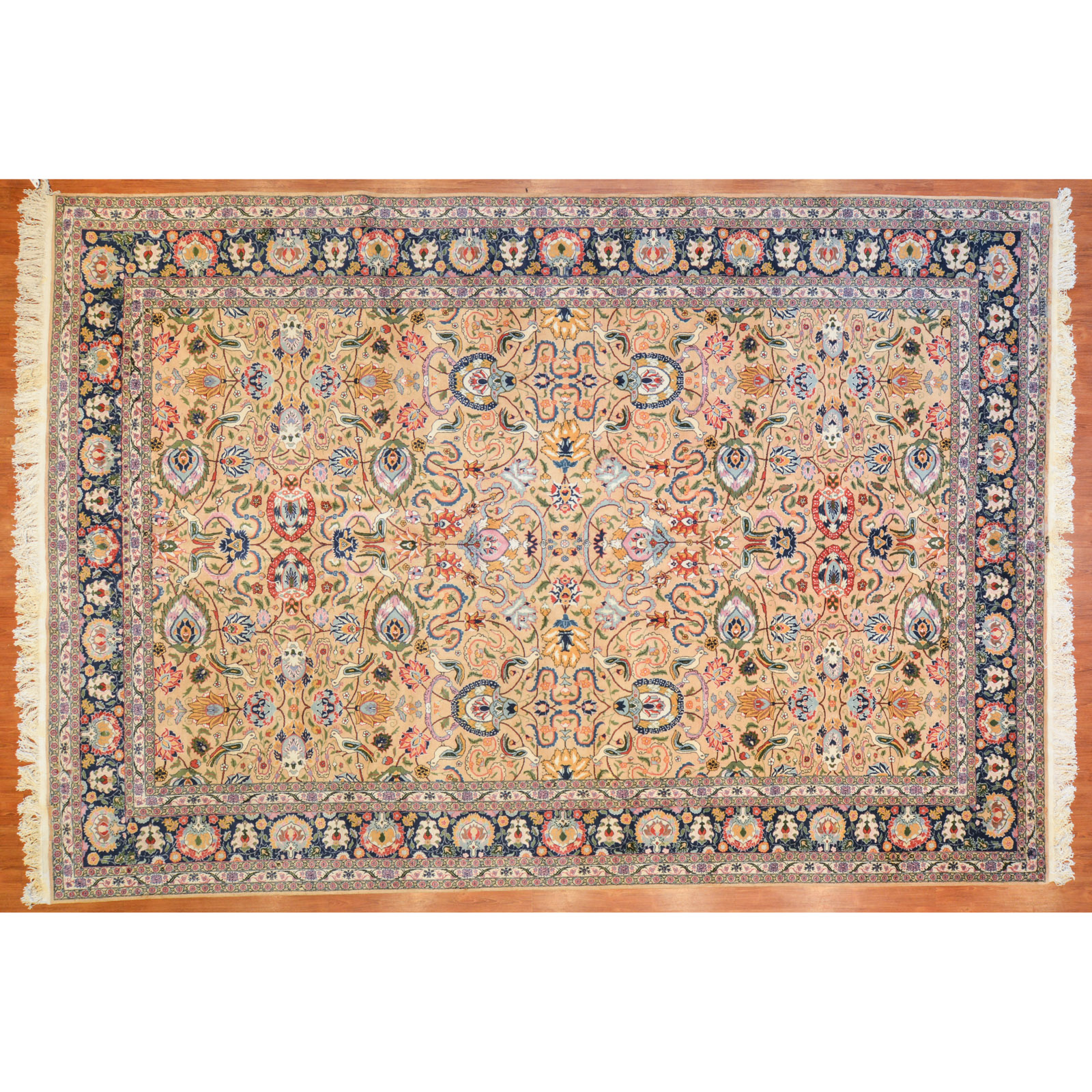 Appraisal: HEREKE CARPET TURKEY X Fourth quarter- th century hand-knotted wool