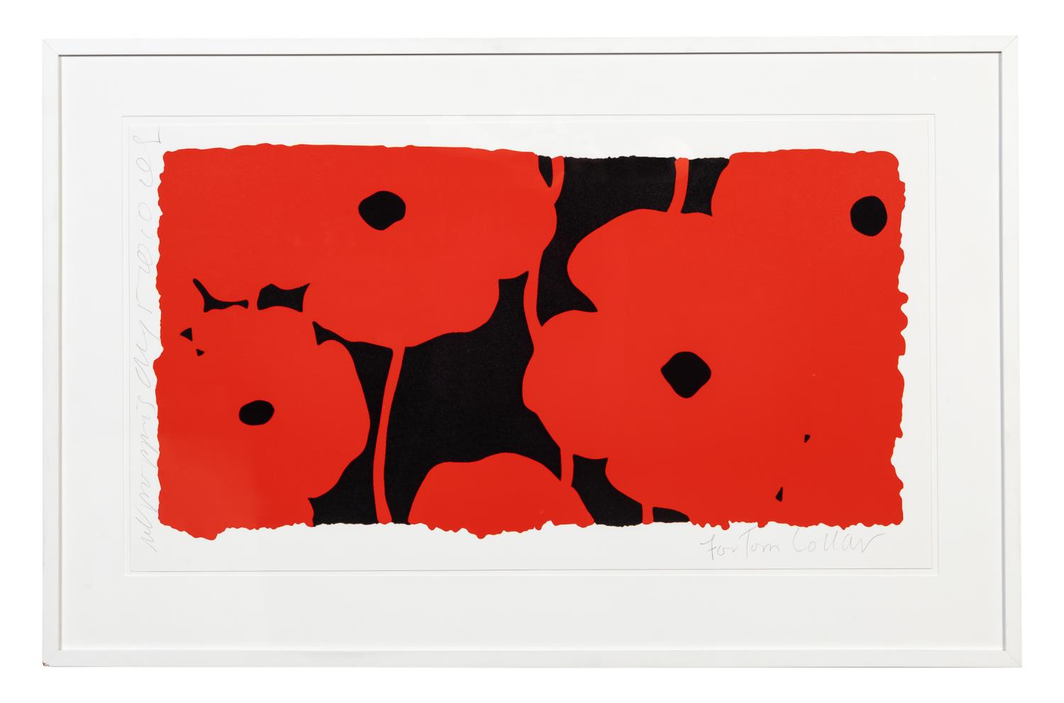 Appraisal: DONALD SULTAN POPPIES SCREENPRINT Donald Sultan American born Eight Poppies