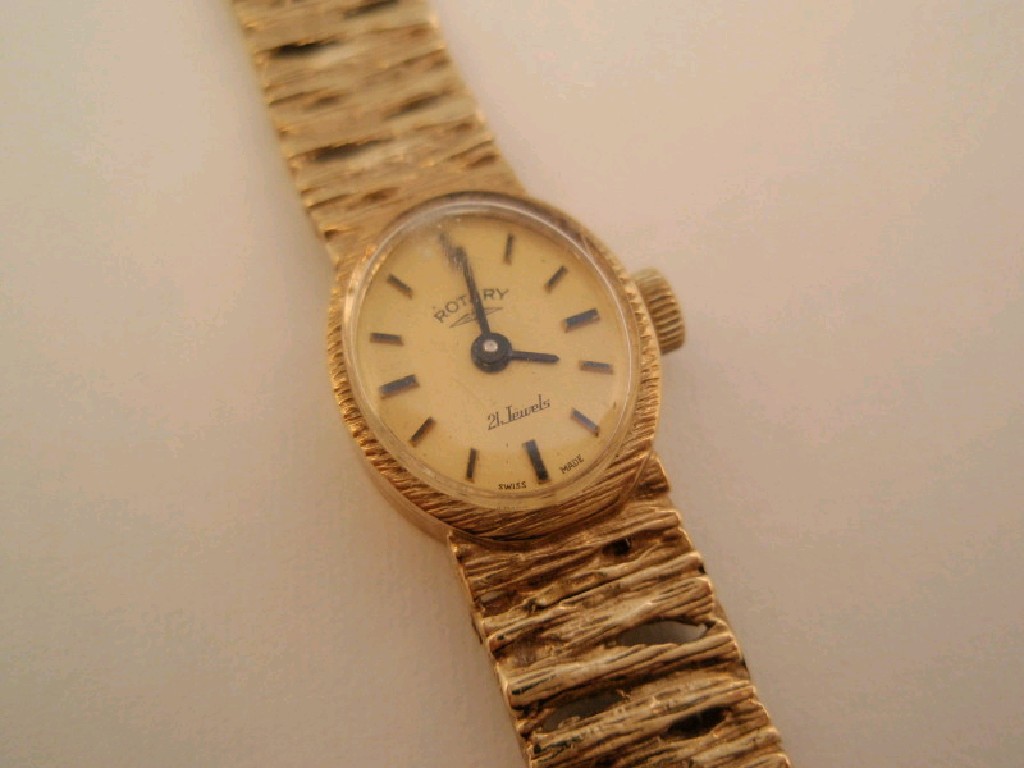 Appraisal: A ladies Rotary ct gold bracelet watch