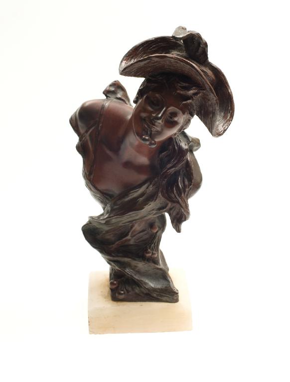 Appraisal: GEORGE VAN DER STRAETEN BELGIAN - GIRL WITH CHERRIES foundry