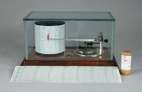 Appraisal: CASED BAROGRAPH BY TAYLOR INSTRUMENT COMPANY Instrument is set on