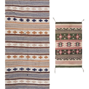 Appraisal: Two Navajo Weavings th Century includes a runner and a