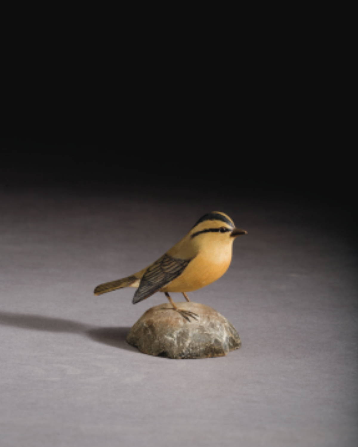 Appraisal: JESS BLACKSTONE AMERICAN - CARVED AND PAINTED WORM EATING WARBLER