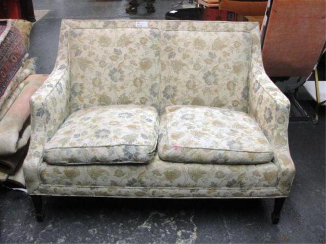 Appraisal: Georgian Style Upholstered Loveseat From a Scarsdale home