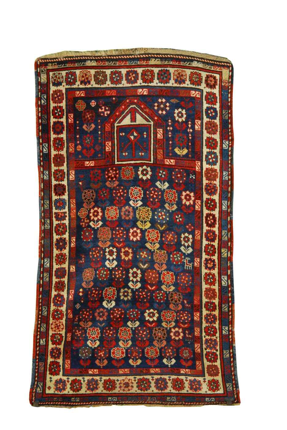 Appraisal: ORIENTAL RUG CAUCASIAN PRAYER ' x ' '' Dark blue