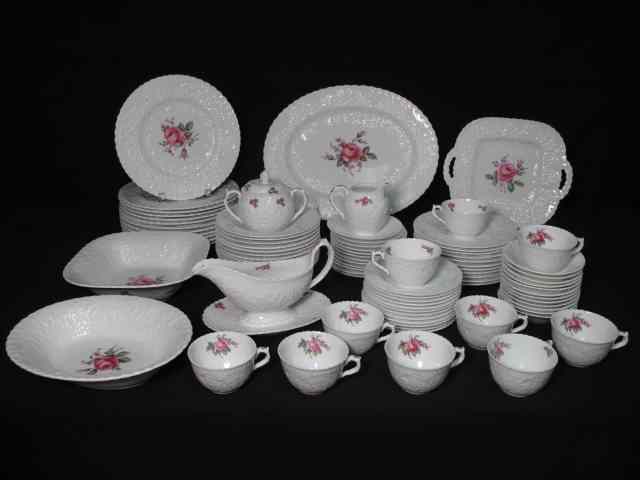 Appraisal: Spode ''Bridal Rose'' fine bone china dish set pieces total