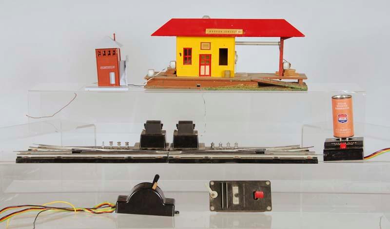 Appraisal: Lot of American Flyer S-Gauge Accessories Description Includes scarce waiting