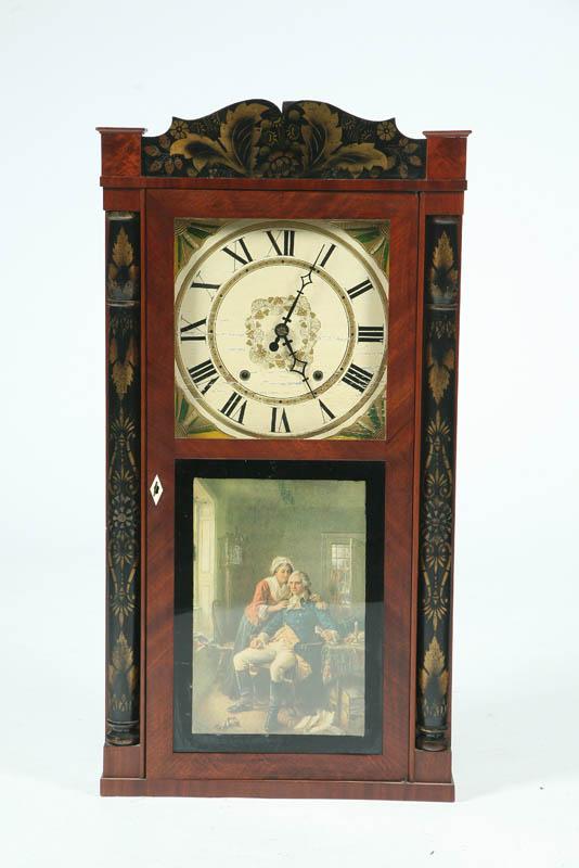 Appraisal: SETH THOMAS DOUBLE DECKER SHELF CLOCK Thirty hour clock with