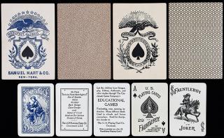 Appraisal: Three Packs of Playing Cards Including Samuel Hart Co New