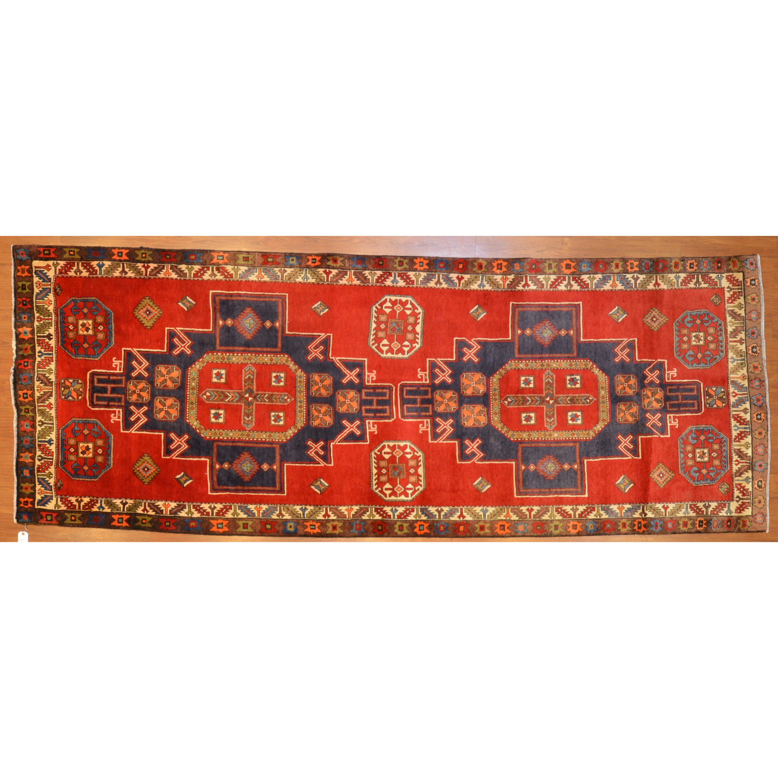 Appraisal: HAMADAN RUNNER PERSIA X Fourth quarter- th century hand-knotted wool