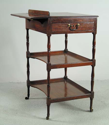 Appraisal: FINE REGENCY THREE TIER MUSIC STAND Top has small leaf