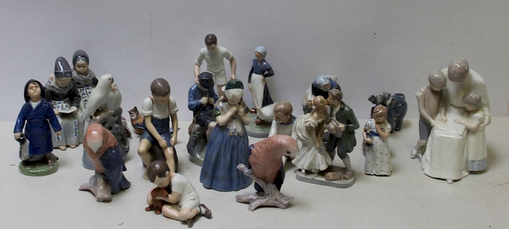 Appraisal: Lot of Royal Copenhagen Porcelain Figures From a Brooklyn estate